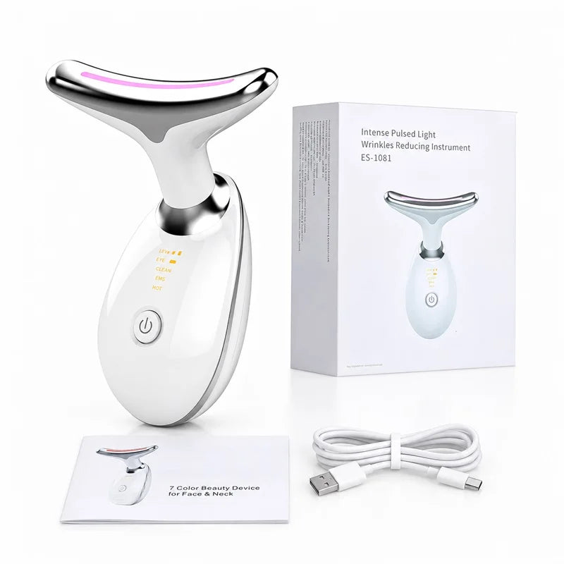 Neck Facial Lifting Device Skin Tightening anti Wrinkle EMS Microcurrent Face Neck Massager Double Chin Remover Beauty Device